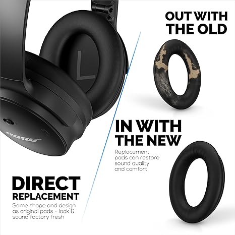 Wymienne nauszniki do słuchawe – Bose Headphone Qc45 recenzja i cena