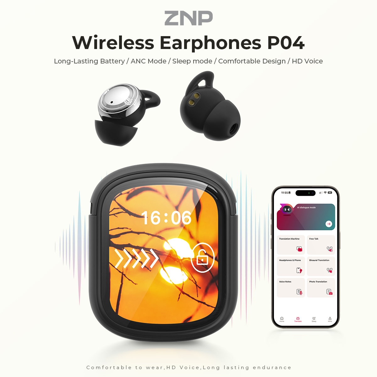 Słuchawki ZNP P04 do spania z  – Noise Cancelling Headphone recenzja i cena