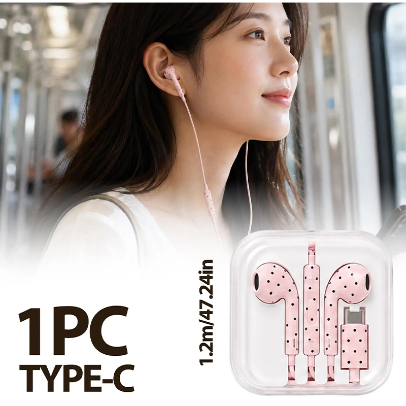 Słuchawki douszne typu C z wzo – Usb C Earphone recenzja i cena