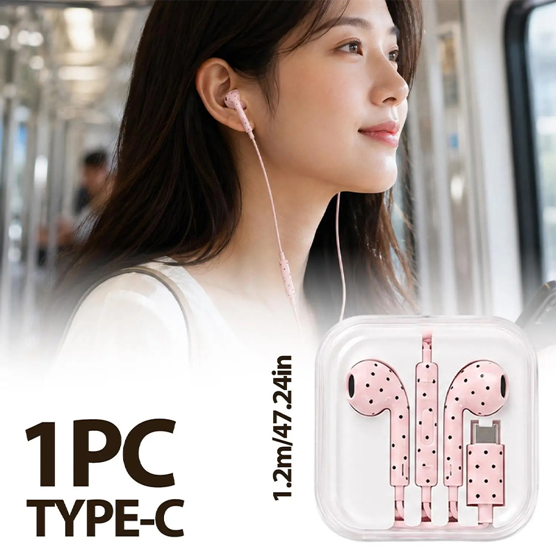 Urocze słuchawki douszne w kro – Usb C Earphone recenzja i cena